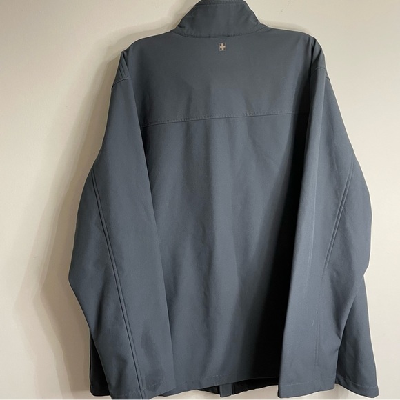 Men’s Swiss Tech XXL Weatherproof  Gray Soft-Shell Jacket - Picture 2 of 5